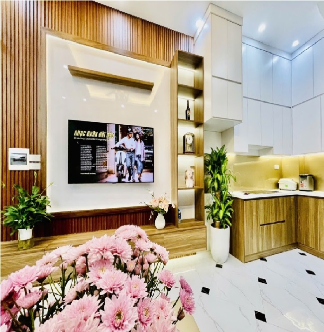 Hoàng Mai DT 35m 5T, Ô tô đỗ cửa tiện ích hồ Đền Lừ, Louis City